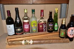 ALCOHOL & CIGAR, a small collection of Spirit (Raki, Vodka) Wine and Ale and a Cigar from Gran