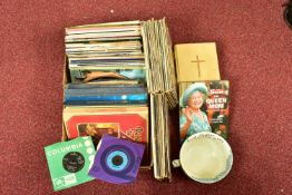 A TRAY CONTAINING LPs, 78s AND BOXSETS of Classical and Easy Listening music along with a Royal
