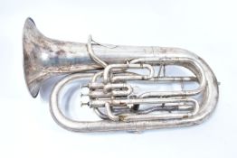 A BESSON AND CO EUPHONIUM stamped Class A Zephyr, Prototype on the bell and 113225 on the valves and