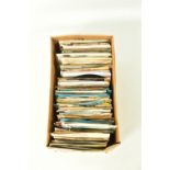 A TRAY CONTAINING OVER ONE HUNDRED AND SEVENTY SINGLES including ten promo singles including
