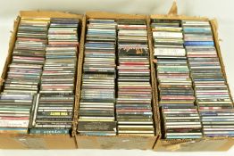 THREE TRAYS CONTAINING OVER TWO HUNDRED AND EIGHTY CDs AND cd SINGLES by artists such as David