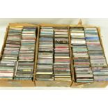 THREE TRAYS CONTAINING OVER TWO HUNDRED AND EIGHTY CDs AND cd SINGLES by artists such as David