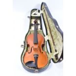 A LATE 19th CENTURY FRENCH VIOLIN BY FRANCOIS BANZONI with a two piece figured Sycamore back ( 13