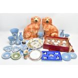 A GROUP OF ASSORTED CERAMICS, to include a boxed set of Wade Whimsies Set no.1, fifteen pieces of