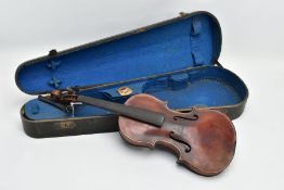 A NICHOLAS AMATUS 3/4 SIZE VIOLIN, labeled Nicholas Amatus fecit Cromona 1632 to interior, one piece