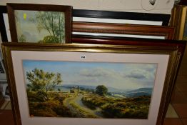 DECORATIVE PICTURES ETC, comprising a Rex Preston open edition print 'Moorland view', approximate