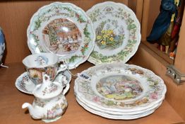 TEN PIECES OF ROYAL DOULTON BRAMBLY HEDGE GIFT WARE, comprising a 'Winter' tea cup and saucer, a