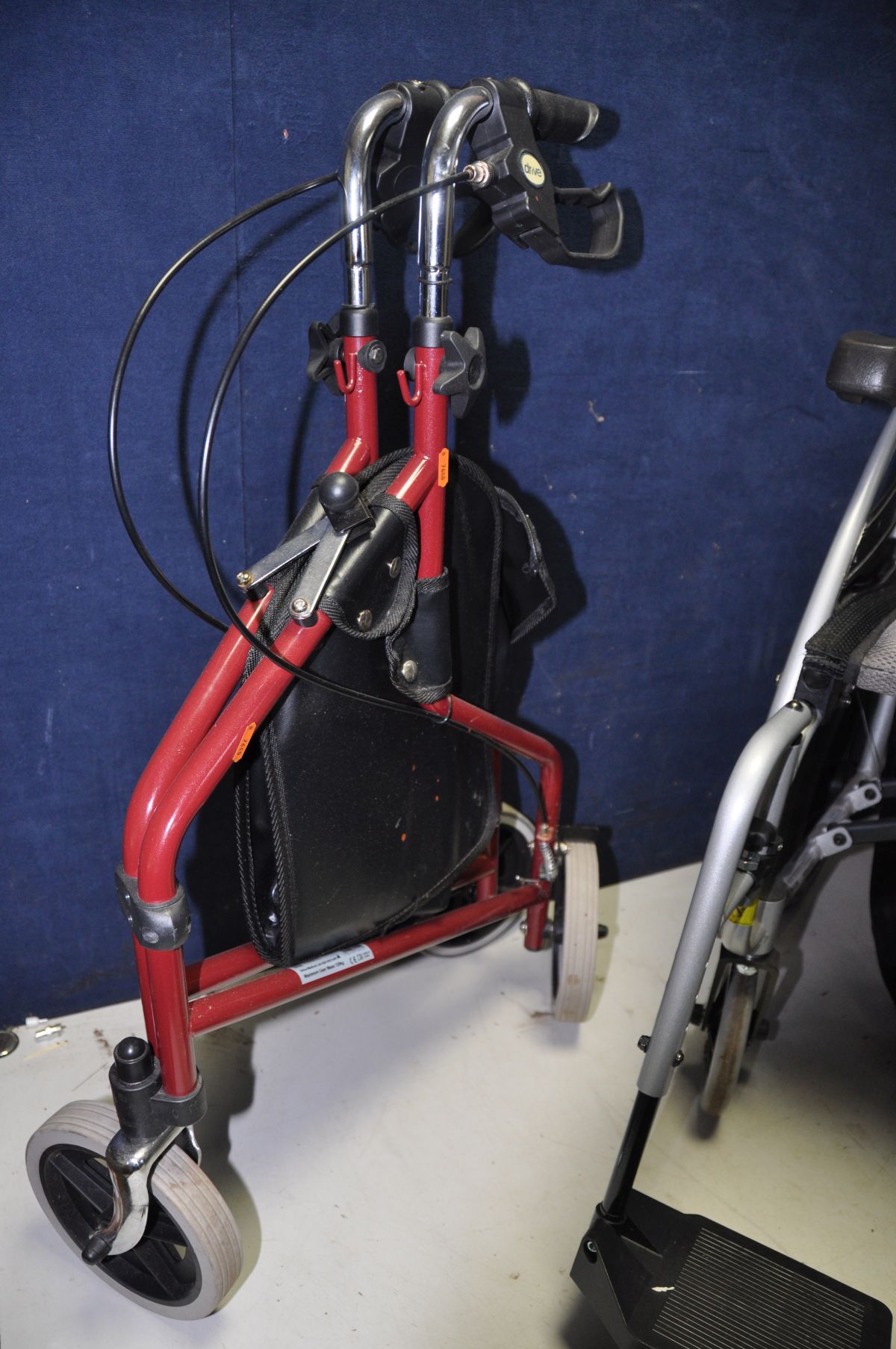 A KARMA S-ERGO115 WHEELCHAIR folding push along wheelchair in good used condition along with a Drive - Image 2 of 2