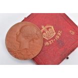 BRONZE VICTORIAN JUBILEE COMMEMORATIVE COIN, approximate gross weight 74.9 grams, encased in