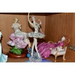 THREE FRANKLIN MINT LADY FIGURES, comprising 'Odette from Swan Lake', in an edition of 9500, '