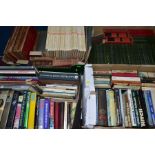 BOOKS, four boxes containing approximately 130 miscellaneous titles including twenty-two Heron