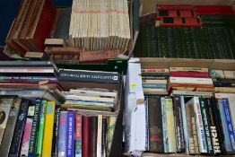 BOOKS, four boxes containing approximately 130 miscellaneous titles including twenty-two Heron