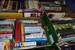 BOOKS, four boxes containing approximately 110 miscellaneous titles to include Cookery, Gardening,
