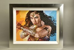 PAUL NORMANSELL (BRITISH 1978) 'THE TIME IS NOW' a signed limited edition print of Gal Gadot as