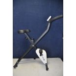 A BIKE-X EXERCISE BIKE along with a unbranded hostess trolley model No H6232/DB/UK (PAT pass and