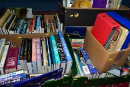 TRAVEL BOOKS, Guides and Miscellaneous, five boxes containing over 200 titles featuring Guides to