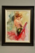 ANNA RAZUMOVSKAYA (RUSSIAN CONTEMPORARY) 'ELEGANT MUSE I' a limited edition print depicting a female