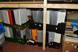 NINE BOXES OF LADIES SHOES, approximately ninety to one hundred shoes, most are in shoeboxes,