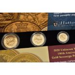 A BOXED HATTONS 2020 UNKNOWN WARRIOR 100th ANNIVERSARY PRESTIGE SOVEREIGN PROOF SET OF COINS, to