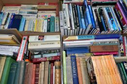 BOOKS, four boxes containing approximately 170 miscellaneous titles to include, Geography (