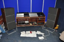 A COLLECTION OF 1980s BANG AND OLUFSEN HI FI EQUIPMENT comprising a Beomaster 8000 tuner