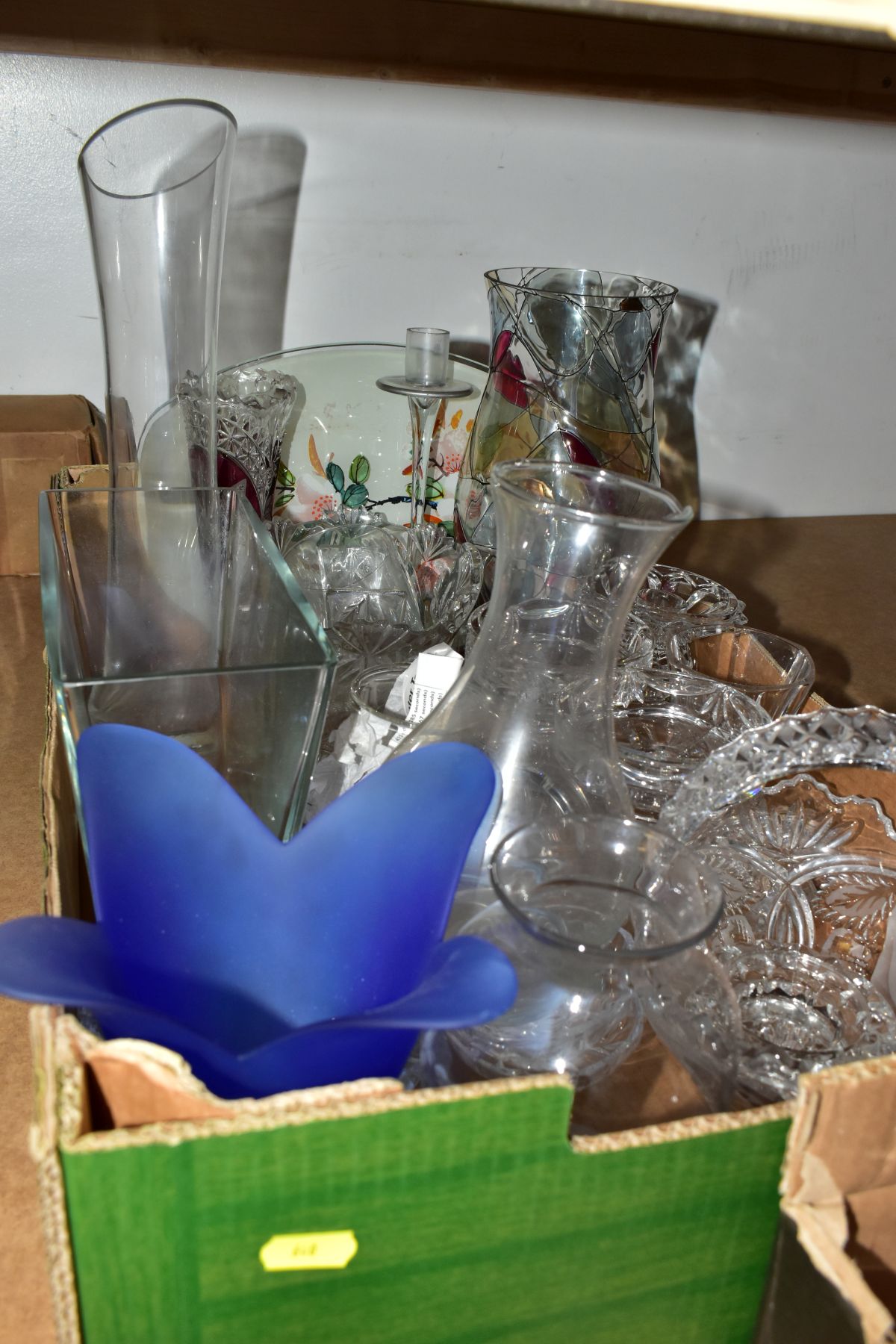 FIVE BOXES OF GLASS WARES, to include a quantity of drinking glasses, mainly in sets including a - Image 4 of 6