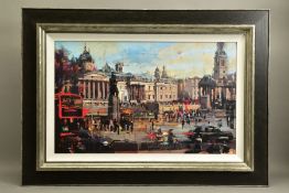 CHRISTIAN HOOK (BRITISH 1971), 'Trafalgar Square, London', a Limited Edition print, 6/295, signed