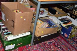 NINE BOXES OF BOOKS AND MAGAZINES RELATING TO MILITARY ETC, to include Armourer Magazines, WWI and