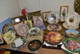 A QUANTITY OF COLLECTORS PLATES AND PLAQUES, to include forty six collectors plates (six boxes) with