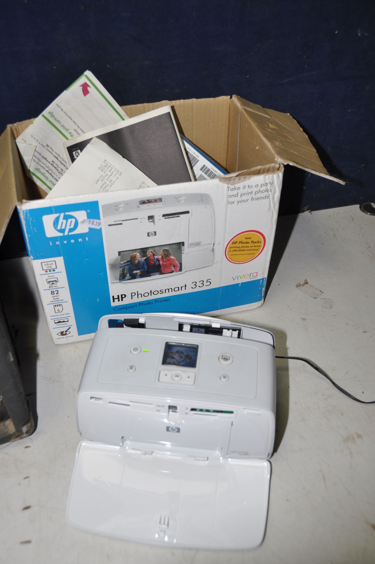 A HP INVENT PHOTOSMART 335 PRINTER model No Q6377L and a Carlsbro amplifier model No GRX7 (both - Image 3 of 3