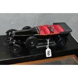 A BOXED KYOSHO DIE-CAST MODEL ROLLS ROYCE PHANTOM 1, black, in 1:18 scale, steering wheel turns