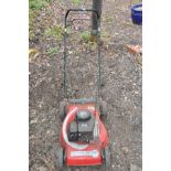 A LASER BY MOUNTFIELD SELF PROPELLED PETROL LAWN MOWER with 46cm cut no grass box (engine is stiff