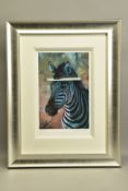ROLF HARRIS (AUSTRALIA 1930) 'YOUNG ZEBRA', a signed limited edition print 72/195, with certificate,