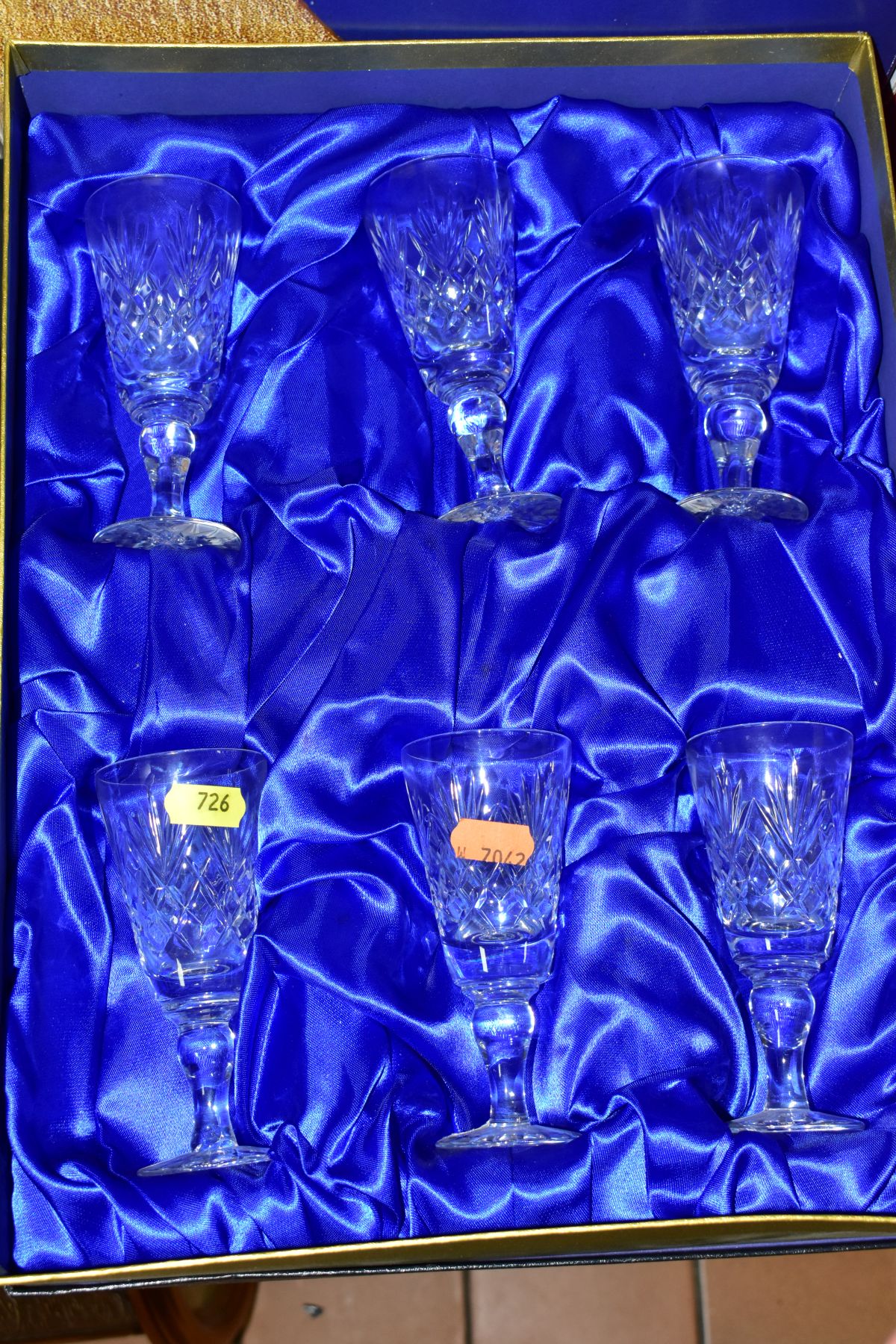 FIVE BOXED SETS OF DRINKING GLASSES AND A BOXED DARTINGTON CRYSTAL 'BOUQUET VASE IN THE - Image 4 of 6