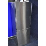 A GRUNDIG FRIDGE FREEZER model No GKN16715X, 60cm width x 64cm depth x 174cm height (PAT pass and