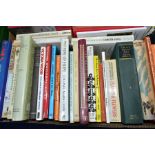 BOOKS, five boxes containing approximately 180+ miscellaneous titles to include Gardening, Travel,