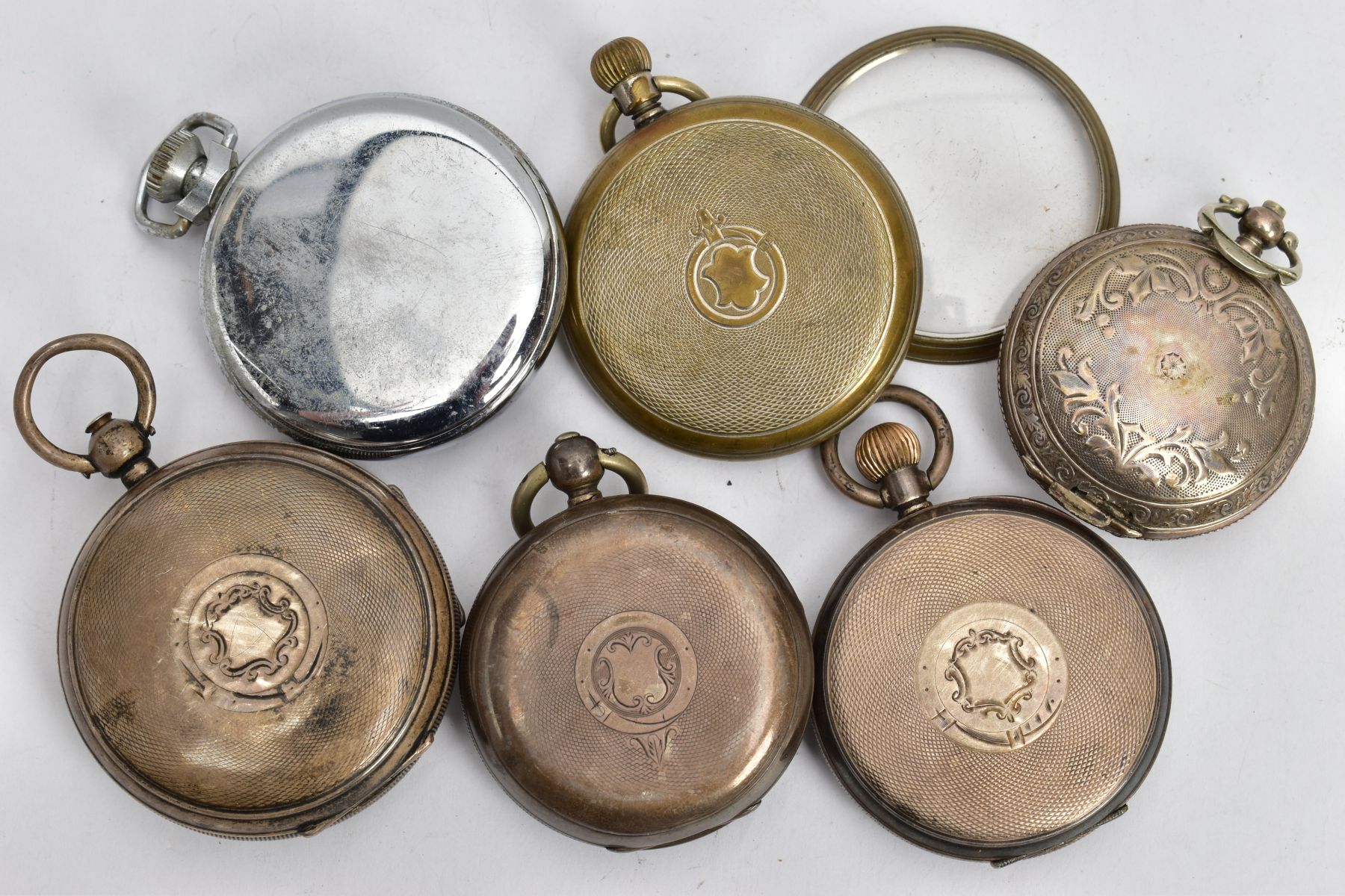 A BAG OF ASSORTED SILVER AND WHITE METAL POCKET WATCHES, to include a silver 'Kay's' open face - Image 5 of 10