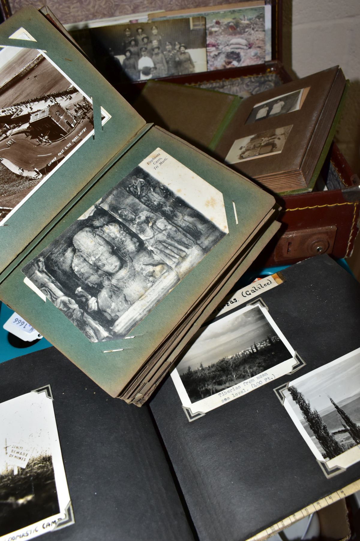 A SUITCASE OF POSTCARDS AND EARLY TWENTIETH CENTURY PHOTOGRAPHS, approximately one hundred and fifty - Image 2 of 4