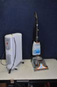 A VAX RAPIDE CLASSIC CARPET WASHER and a Winterwarm oil filled radiator (2)