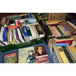 BOOKS, five boxes containing approximately 130 miscellaneous titles to include Art and Antiques,