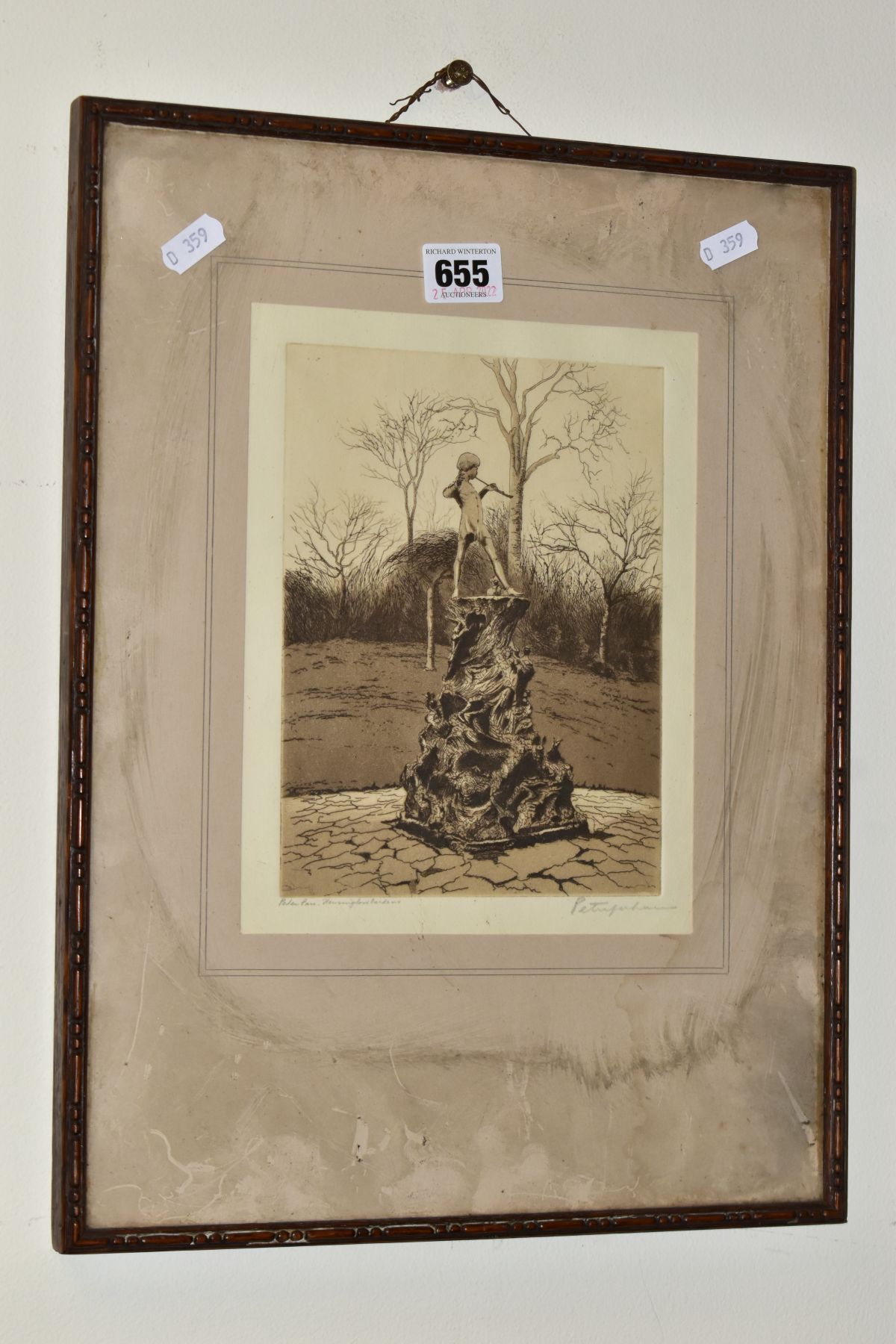 PICTURES AND PRINTS ETC, to include a Peter Johnson etching 'Peter Pan, Kensington Gardens', - Image 2 of 4