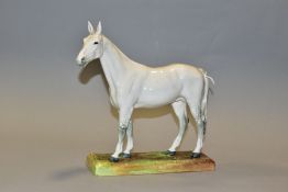 A ROYAL DOULTON HORSE 'MERELY A MINOR' IN WHITE, HN2538, height 22.5cm (Condition report: good