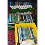 CRICKET BOOKS, four boxes containing approximately 90 hardback titles to include B&H and Pelham