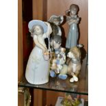 FOUR LLADRO FIGURES OF CHILDREN, comprising Little Daisy, no. 8041, sculpted by Jose Santaeulalia,