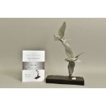 MICHAEL SIMPSON (BRITISH CONTEMPORARY) 'FLIGHT OF LOVE' a limited edition stainless steel