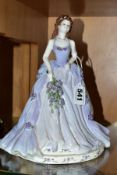 A COALPORT LIMITED EDITION FIGURE 'ENGLISH ROSE COLLECTION 2000, LAST IN THE SERIES, LILAC TIME',