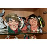 FIVE ROYAL DOULTON LARGE CHARACTER JUGS, comprising 'The Walrus & Carpenter' D6600, 'The Poacher'