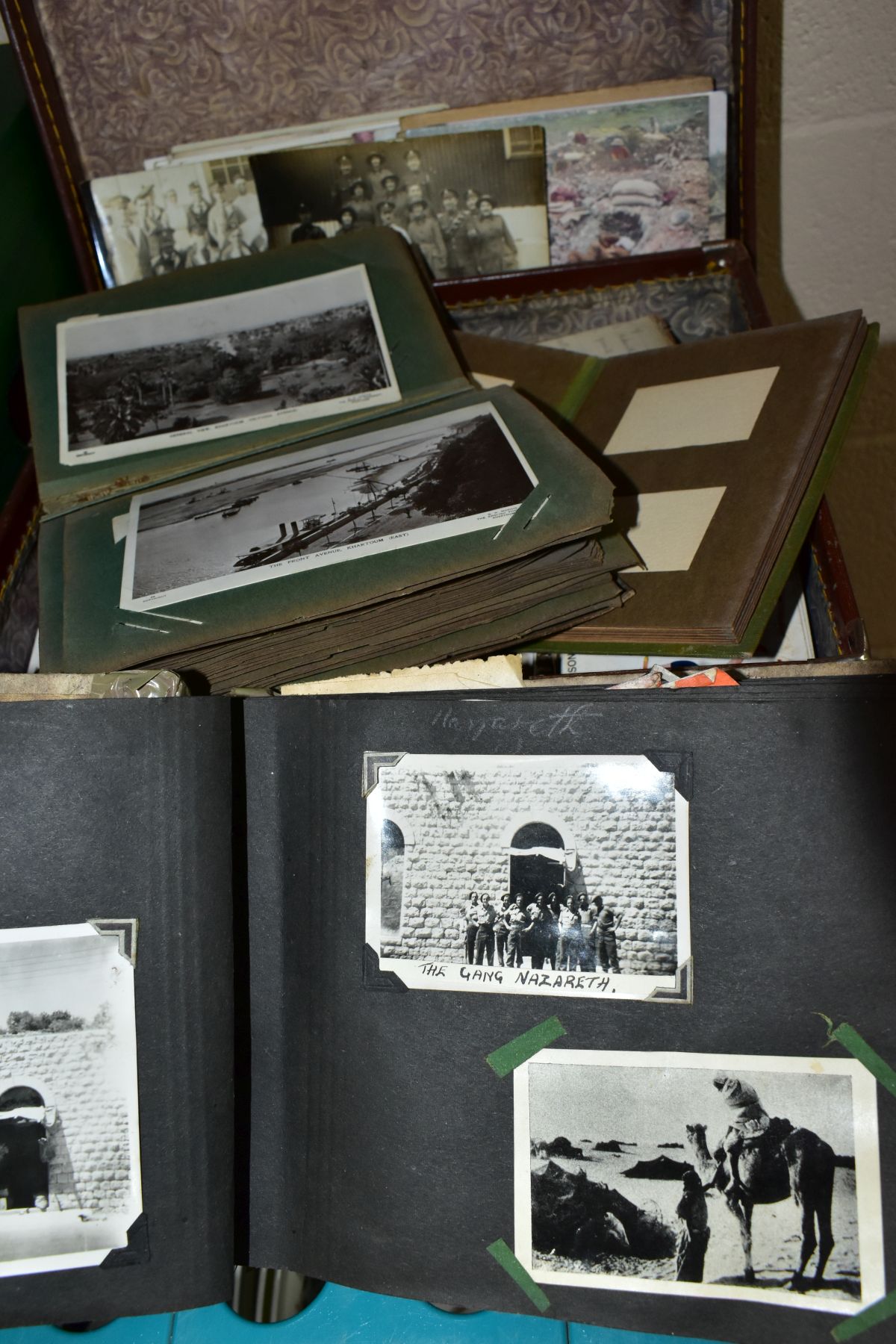A SUITCASE OF POSTCARDS AND EARLY TWENTIETH CENTURY PHOTOGRAPHS, approximately one hundred and fifty - Image 3 of 4