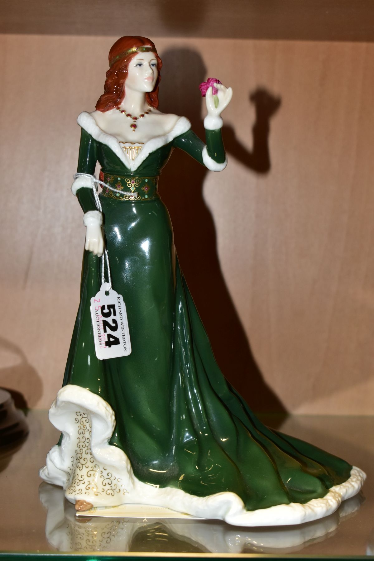 A ROYAL WORCESTER FOR COMPTON & WOODHOUSE LIMITED EDITION FIGURE 'THE ROSE OF CAMELOT', no.144/7500, - Image 2 of 3