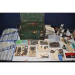 A MILITARY TIN OF ENGINEERING TOOLS to include tap and die sets, screw extractors, drill bits,